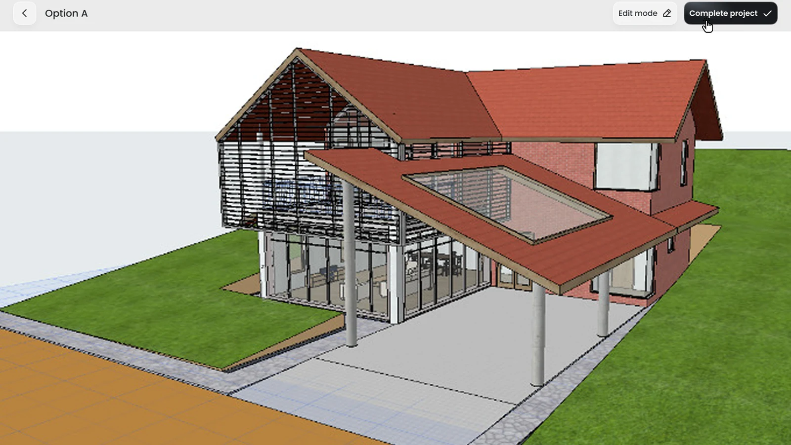 AI Designer — 3D model view